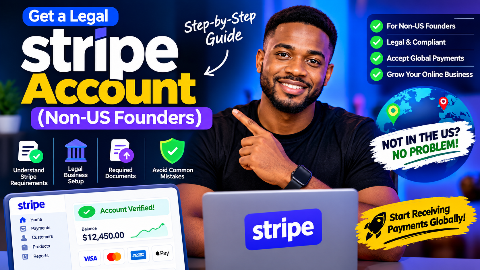 Get a Legal Stripe Account (Non-US Founders)